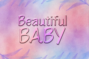 Beautiful Baby Font Download