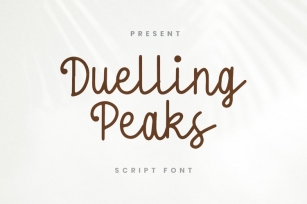 Dueling Peaks Font Download