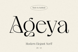Ageya - Modern Elegant Serif Font Font Download
