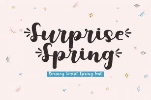 Surprise Spring - Script Font Font Download