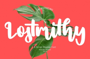 Lostmithy Script Display Font Font Download