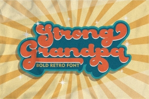 Strong Grandpa - Bold Retro Font Font Download