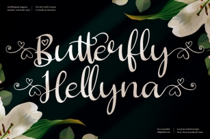Butterfly Hellyna Script LS Font Download