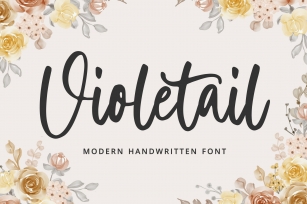Violetail Modern Handwritten Font Download