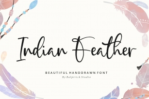 Indian Feather Beautiful Handdrawn Font Download