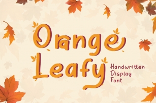 Orange Leafy Font Download
