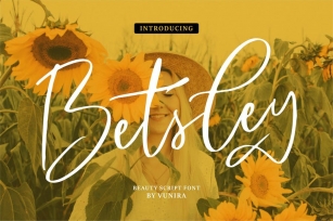 Betsley | Beauty Script Font Font Download