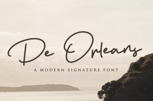 De Orleans - Modern Signature Font Font Download