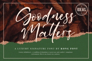 Goodness Matters Font Download
