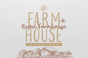 Rustic Farmhouse - An Aesthetic Font Duo Font Download