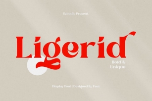 Bold And Unique Font - Ligerid Font Download