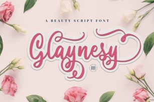 Glaynesy- A Beauty Script Font Download