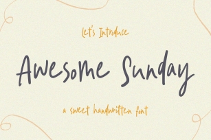 Awesome Sunday Cute Handwritten Font Download