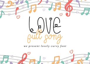 Love Full Song Font Download
