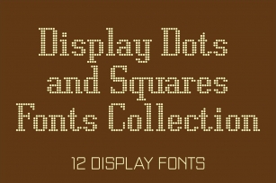 Display Dots  Squares Font Download