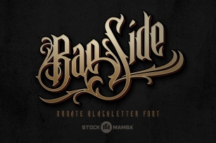BaeSide Ornate Blackletter Font Download
