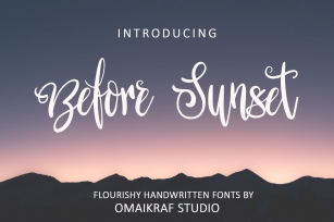Before Sunset Font Download