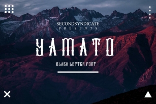 YAMATO- Black Letter Font Font Download