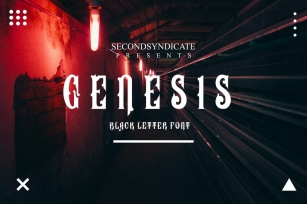 GENESIS - Black Letter Font Font Download