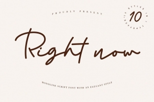 Right Now Font Download