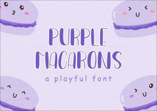 Purple Macaroon Font Download