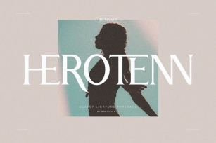 Herotenn - Stylish Ligature Serif Font Download
