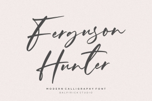 Ferguson Hunter Modern Calligraphy Font Download
