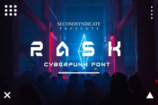 RASK - Cyberpunk Font Font Download