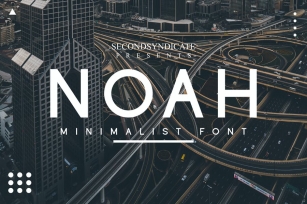 NOAH - Minimalis font Font Download