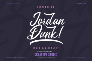 Jordan Dunk Brush Calligraphy Font Download
