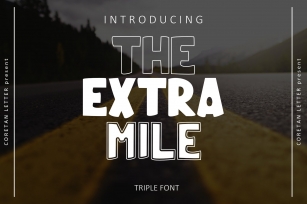 THE EXTRA MILE Font Download