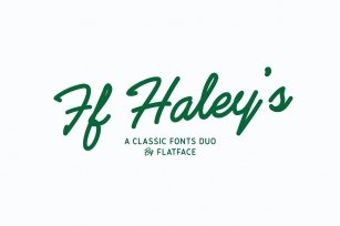 Flatface Haley's Font Download