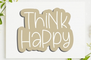 Think Happy Font Download