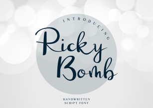 Ricky Bomb Font Download