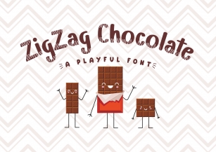 Zigzag Chocolate Font Download