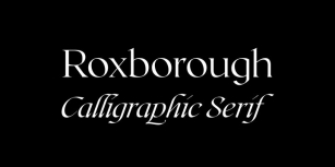 Roxborough CF Font Download
