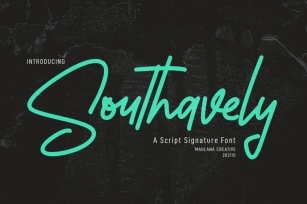 Southavely Script Signature Font Font Download