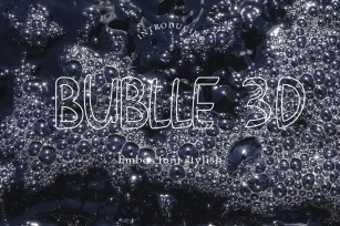 Bublle 3D Font Download