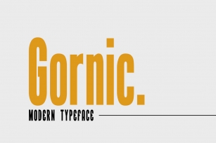 Gornic Font Download