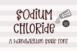 Sodium Chloride Font Download