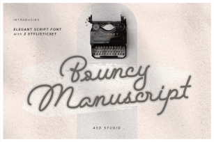 Bouncy Manuscript Font Download