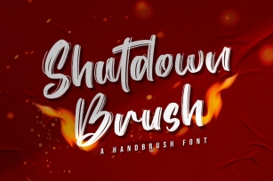 Shutdown Brush Font Download