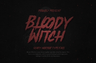 Bloody Witch Scary Horror Font Font Download