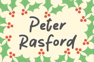 Peter Rasford Font Download