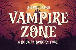 Vampire Zone a Bouncy Spooky Font Download