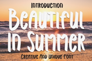 Beautiful in Summer Font Download