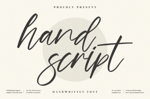 Hand Script Font Download
