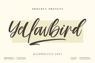 Yellowbird Handwritten Style Font Download