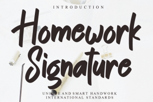 Homework Signature Font Download
