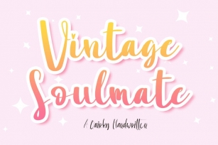 Vintage Soulmate Font Download